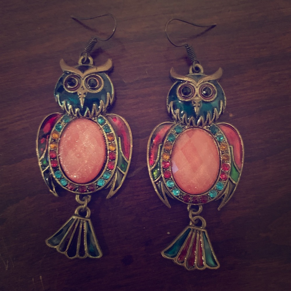 Owl Dangle Earrings